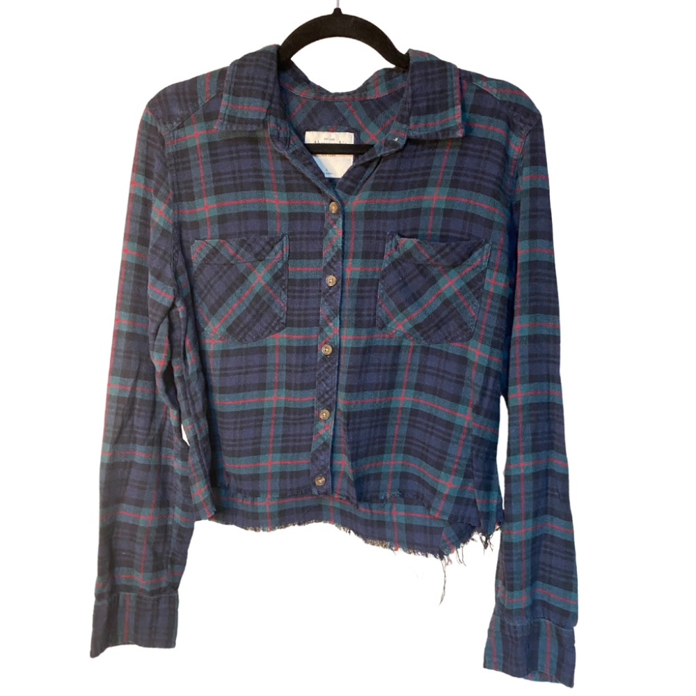Vintage Abercrombie & Fitch Cropped Flannel